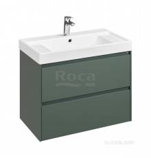 Тумба под раковину Roca Ona 800 зеленый матовый 2 ящика A857630513