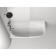 Ванна пристенная угловая SOFIA CORNER L 170x85 Salini 102515G