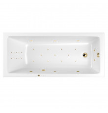 Ванна WHITECROSS Wave 160x80 "ULTRA NANO" (золото)