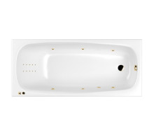 Ванна WHITECROSS Layla 170x75 "LINE NANO" (золото)