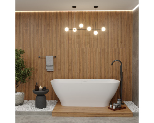 Ванна WHITECROSS Clover 170x72 (белый мат) иск. камень