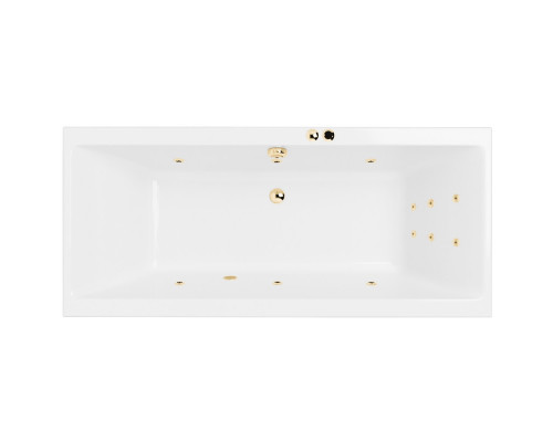 Ванна EXCELLENT Pryzmat Slim 170x75 "LINE" (золото)