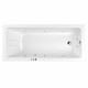 Ванна WHITECROSS Wave Slim 150x70 "SMART NANO" (хром)