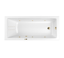 Ванна WHITECROSS Wave Slim 170x70 "LINE NANO" (золото)