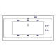 Ванна EXCELLENT Pryzmat Slim 170x75 "LINE" (золото)