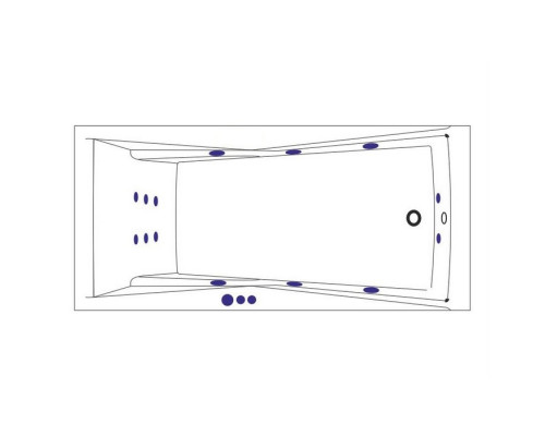 Ванна WHITECROSS Palace 170x75 "SMART" (бронза)