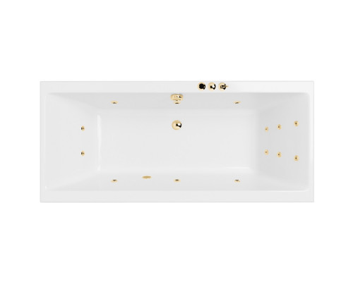 Ванна EXCELLENT Pryzmat Slim 170x75 "SMART" (золото)