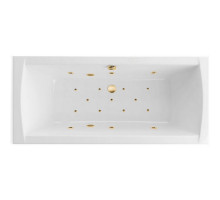 Ванна EXCELLENT Aquaria Lux Slim 180x80 "RELAX" (золото)