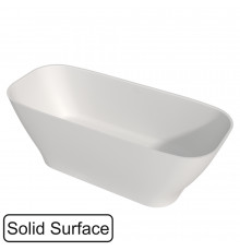 Ванна WHITECROSS Clover 170x72 БЕЗ ПЕРЕЛИВА (белый мат) иск. камень