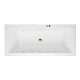 Ванна EXCELLENT Heaven Slim 170x75 "LINE" (золото)