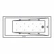 Ванна WHITECROSS Wave 150x70 "RELAX" (хром)