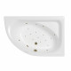 Ванна WHITECROSS Aquarella 170x110 (правая) "RELAX" (бронза)