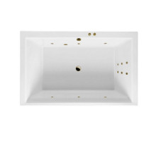 Ванна EXCELLENT Crown Lux 190x120 "LINE" (бронза)