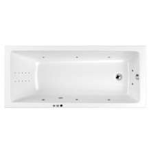 Ванна WHITECROSS Wave Slim 180x80 "SMART NANO" (хром)