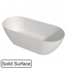 Ванна WHITECROSS Tawna 180x80 БЕЗ ПЕРЕЛИВА (белый мат) иск. камень