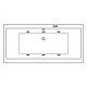 Ванна EXCELLENT Pryzmat Slim 160x75 "SOFT" (золото)