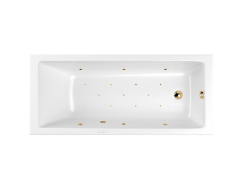 Ванна WHITECROSS Wave Slim 170x75 "RELAX" (золото)