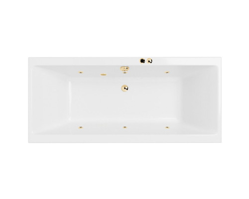 Ванна EXCELLENT Pryzmat Slim 160x75 "SOFT" (золото)