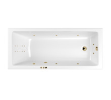 Ванна WHITECROSS Wave Slim 160x80 "SMART NANO" (золото)