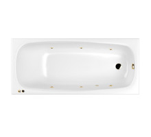 Ванна WHITECROSS Layla Slim 180x80 "SOFT" (золото)