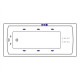 Ванна EXCELLENT Aquaria 170x75 "SMART NANO" (золото)