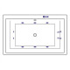 Ванна EXCELLENT Crown Lux 190x120 "SMART" (золото)
