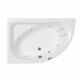 Ванна WHITECROSS Aquarella 170x110 (левая) "LINE" (бронза)