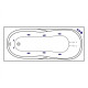 Ванна EXCELLENT Sekwana 170x75 "SMART NANO" (золото)