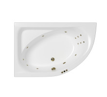 Ванна WHITECROSS Aquarella 170x110 (левая) "SMART" (бронза)