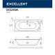 Ванна EXCELLENT Oceana 180x80 "NANO" (хром)