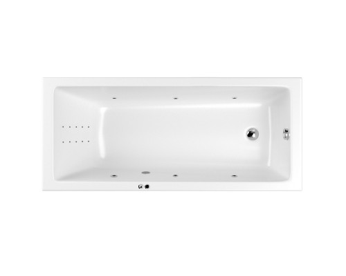 Ванна WHITECROSS Wave Slim 180x80 "LINE NANO" (хром)