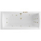 Ванна EXCELLENT Aquaria Lux Slim 180x80 "SMART" (бронза)