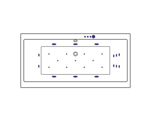 Ванна EXCELLENT Pryzmat Slim 160x75 "ULTRA" (бронза)