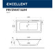 Ванна EXCELLENT Pryzmat Slim 160x75 "ULTRA" (бронза)