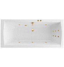 Ванна EXCELLENT Aquaria Lux Slim 180x80 "LINE" (золото)