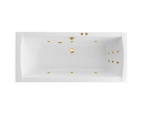 Ванна EXCELLENT Aquaria Lux Slim 180x80 "LINE" (золото)