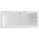 Ванна EXCELLENT Aquaria Lux Slim 180x80 "LINE" (золото)