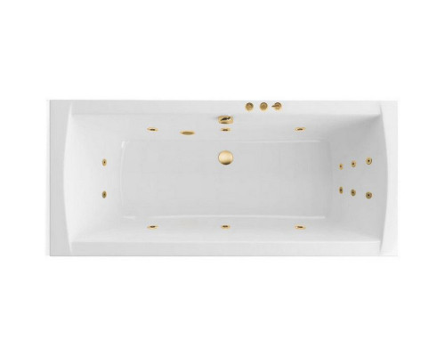 Ванна EXCELLENT Aquaria Lux Slim 180x80 "SMART" (золото)