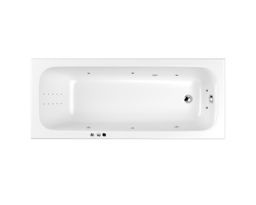 Ванна WHITECROSS Vibe 180x75 "SMART NANO" (хром)