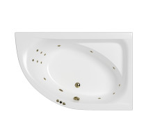 Ванна WHITECROSS Aquarella 170x110 (правая) "SMART" (бронза)