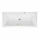 Ванна EXCELLENT Heaven Slim 180x80 "NANO" (золото)