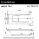 Ванна WHITECROSS Wave 170x75 "SMART NANO" (золото)