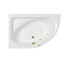 Ванна WHITECROSS Aquarella 170x110 (левая) "NANO" (золото)