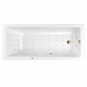 Ванна WHITECROSS Wave Slim 160x80 "NANO" (золото)