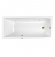 Ванна WHITECROSS Wave Slim 160x80 "SOFT" (золото)