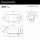 Ванна WHITECROSS Jess 160x71 (RAL мат) иск. камень