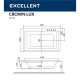Ванна EXCELLENT Crown Lux 190x120 "RELAX" (белый)