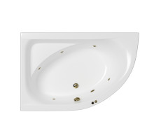 Ванна WHITECROSS Aquarella 170x110 (левая) "SOFT" (бронза)