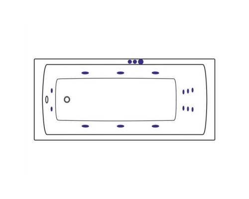Ванна EXCELLENT Aquaria 170x75 "SMART" (золото)