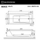 Ванна WHITECROSS Wave 150x70 "LINE NANO" (хром)